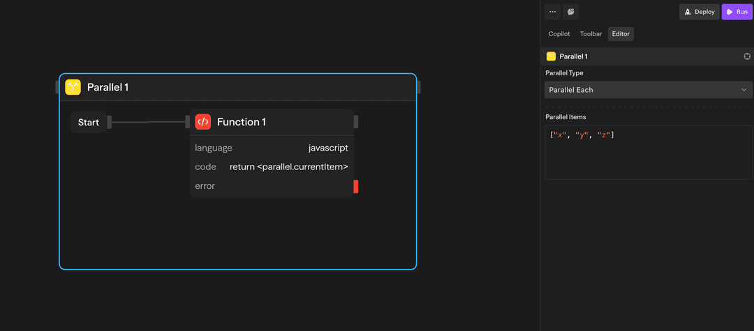 Collection-based parallel execution