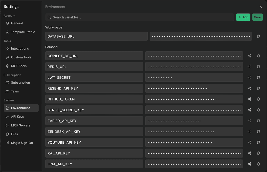 Environment Variables
