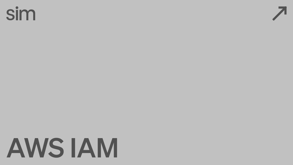AWS IAM | Sim Docs