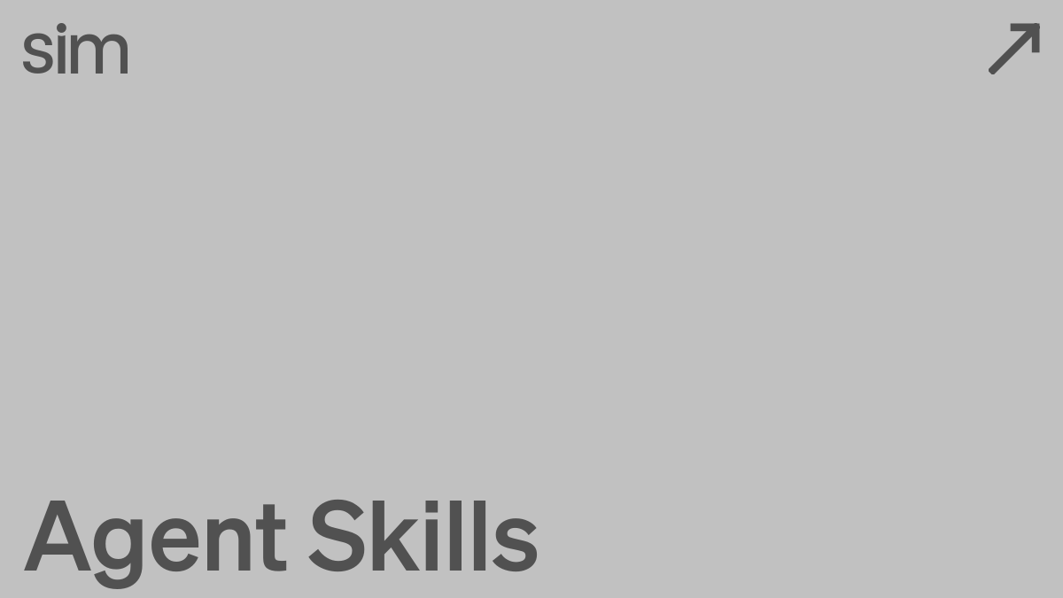 Agent skills | Sim Docs