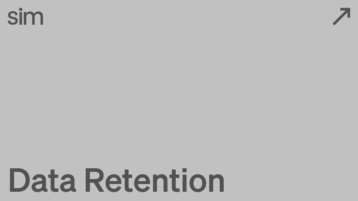 Data Retention | Sim Docs