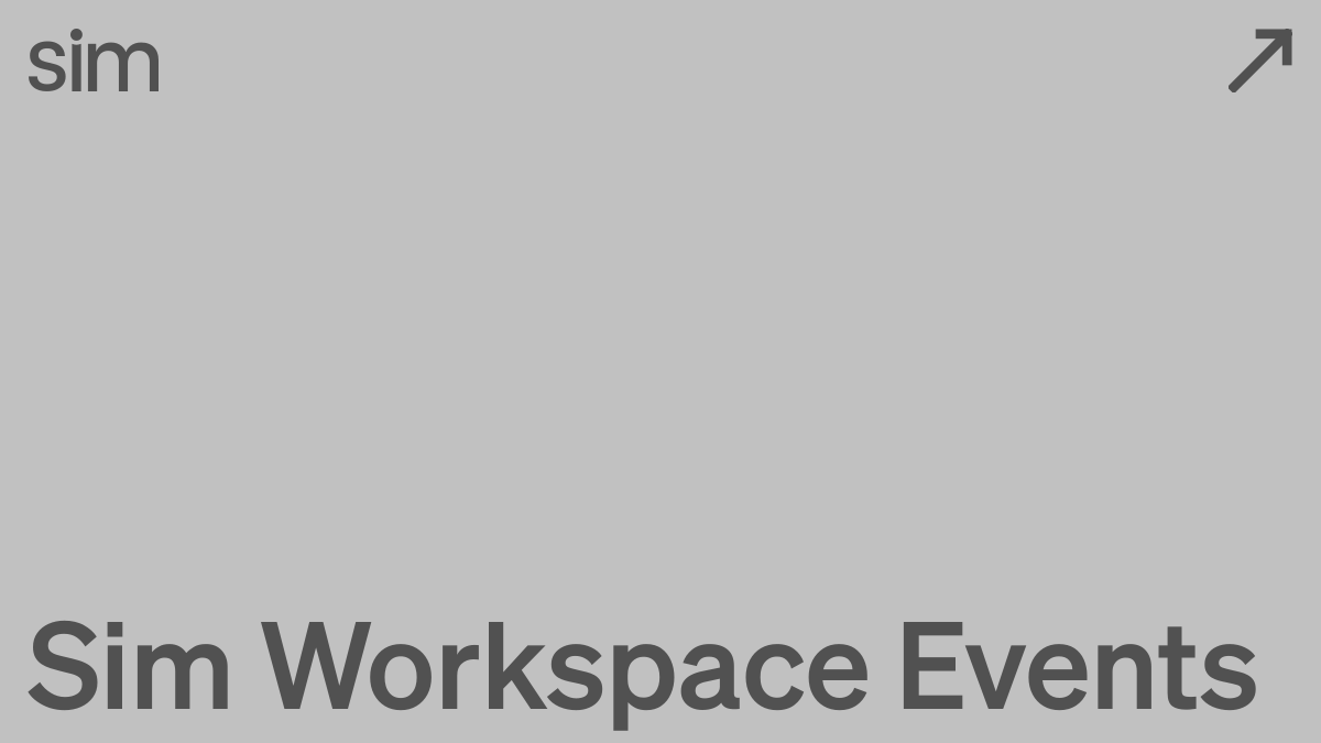 Sim Workspace Events | Sim Docs