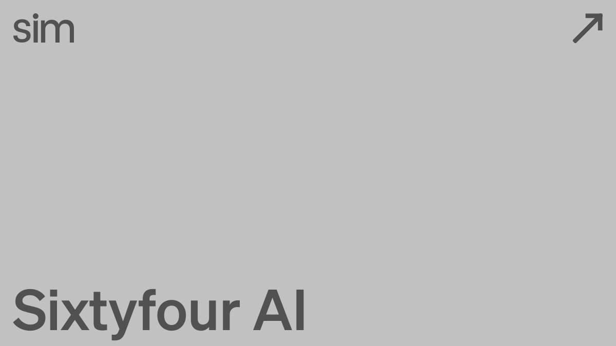Sixtyfour AI | Sim Docs