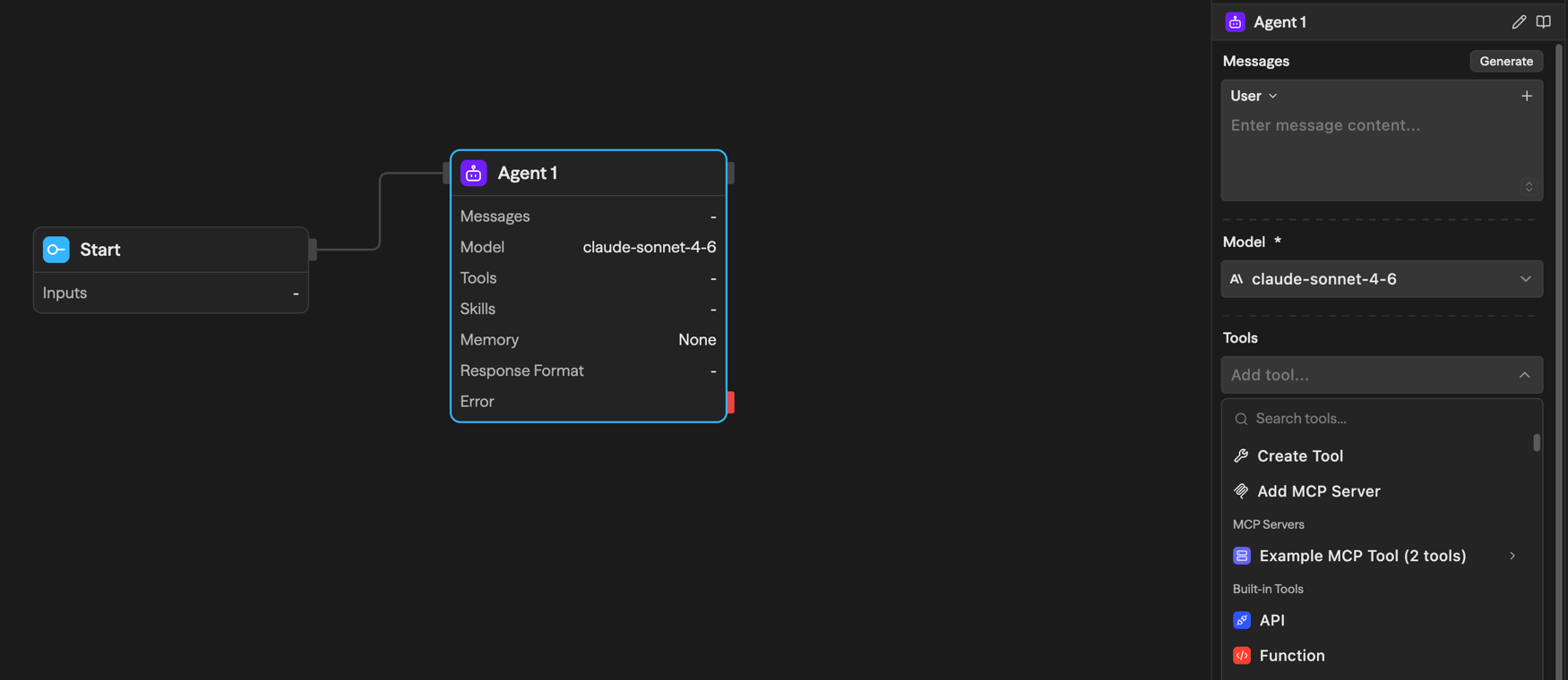 Using MCP Tool in Agent Block