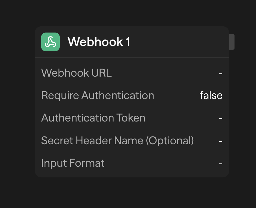 Configuración de webhook genérico