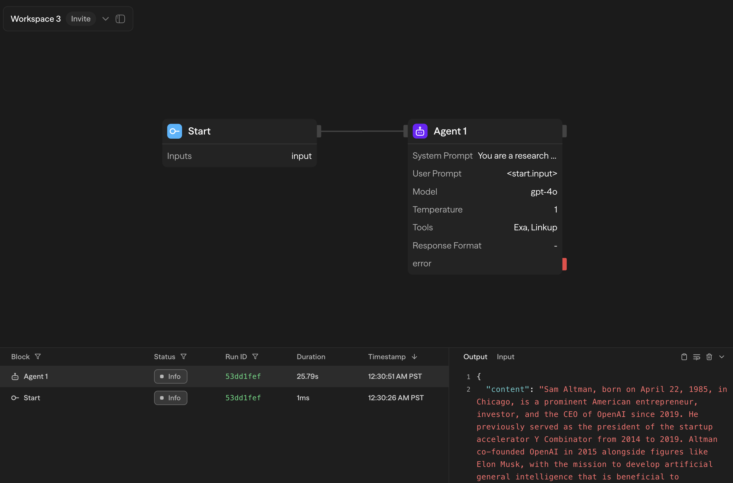 Real-time Console Panel